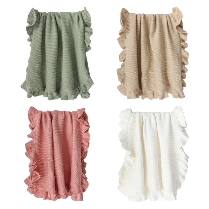 

M76C детское пеленальное одеяло вязаное банное полотенце для мальчиков и девочек дышащий чехол на коляску с высокой впитывающей