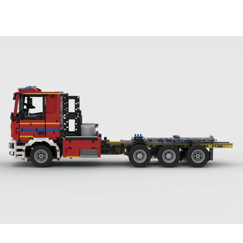 Building Blocks MOC-244608 City Street Rescue 8X6 Fire Truck Chassis 2459 Parts New Year Educational Christmas Toy Gift