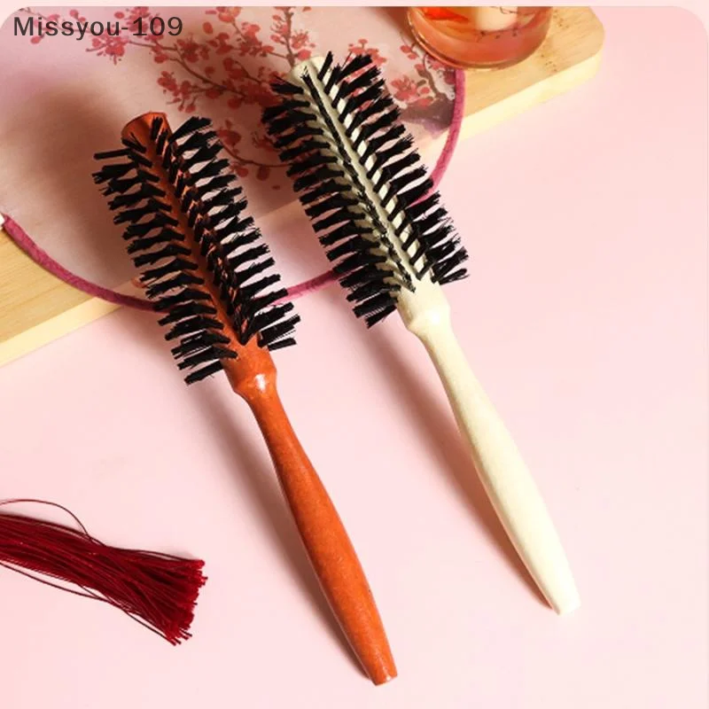 

Professional Hair Salon Rolling Comb For Women And Men – Special Wooden Curling Comb, Round Cylinder Hairdressing Tool