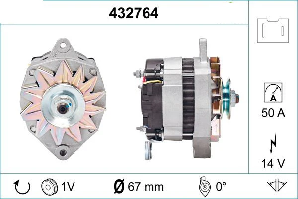 14V 60A Alternator 9120144285 0986032311 986032241 0986032361 0986036841 0986037791