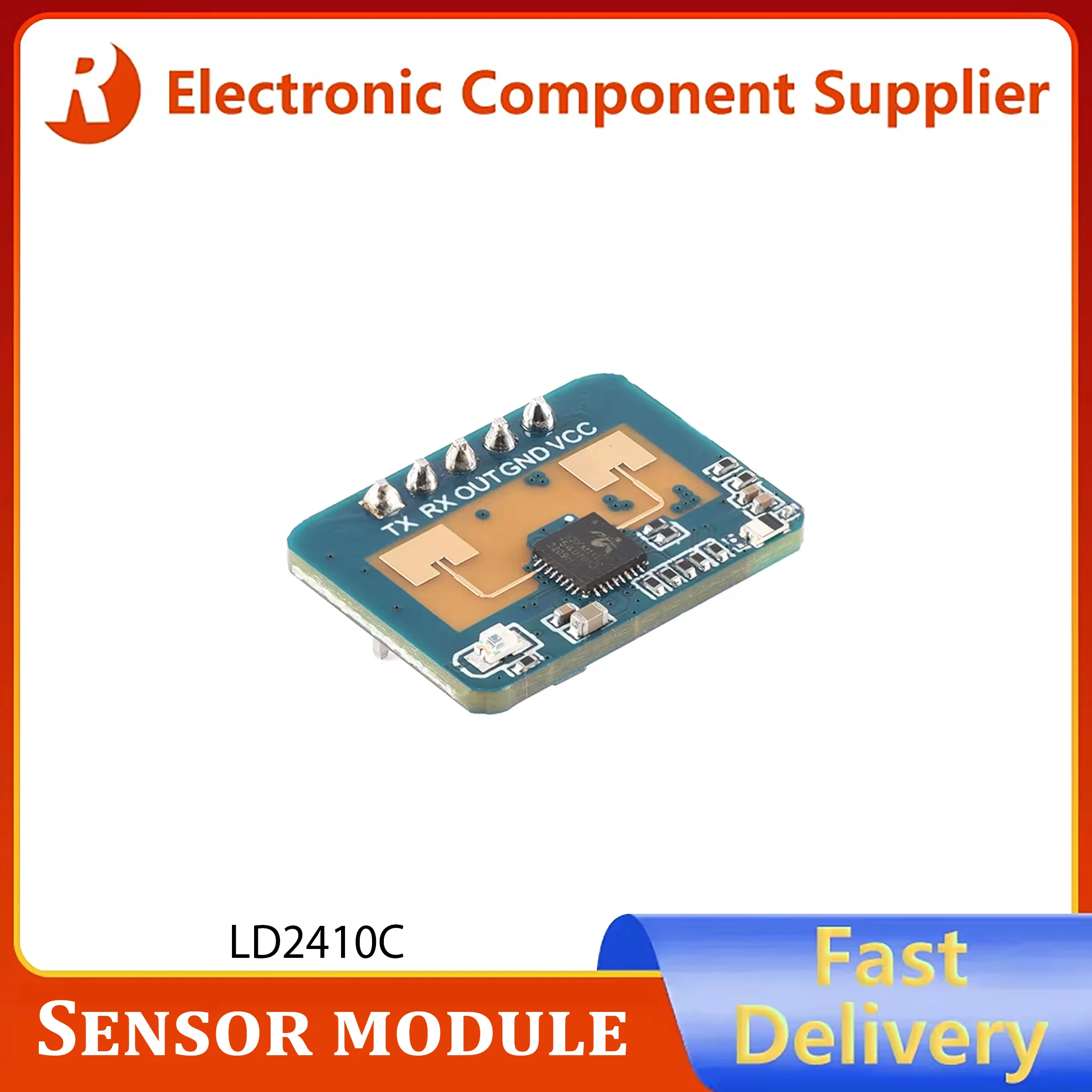 Genuine LD2410C Human Presence Sensor Millimetre-wave Radar Detection Module Heartbeat Detection Non-contact