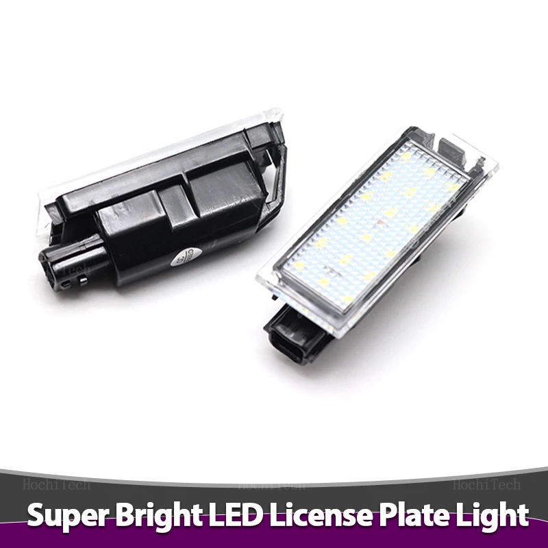 2x Car Rear LED SMD License Number Plate Light Lamp 6000K For Renault Megane 3 Clio Laguna 2 Megane 3 Twingo Master Vel Satis