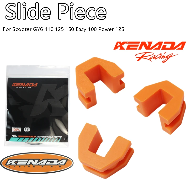 Kenada Racing CVT Pulley Slide Piece Clip Slider 3 Pcs For Scooter GY6 110 125 150 Easy 100 Power 125-image