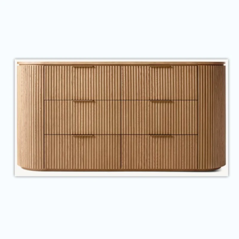 

Американский высококачественный шестиколесный шкаф из цельного дерева, шкаф для хранения ящиков в спальне, комод