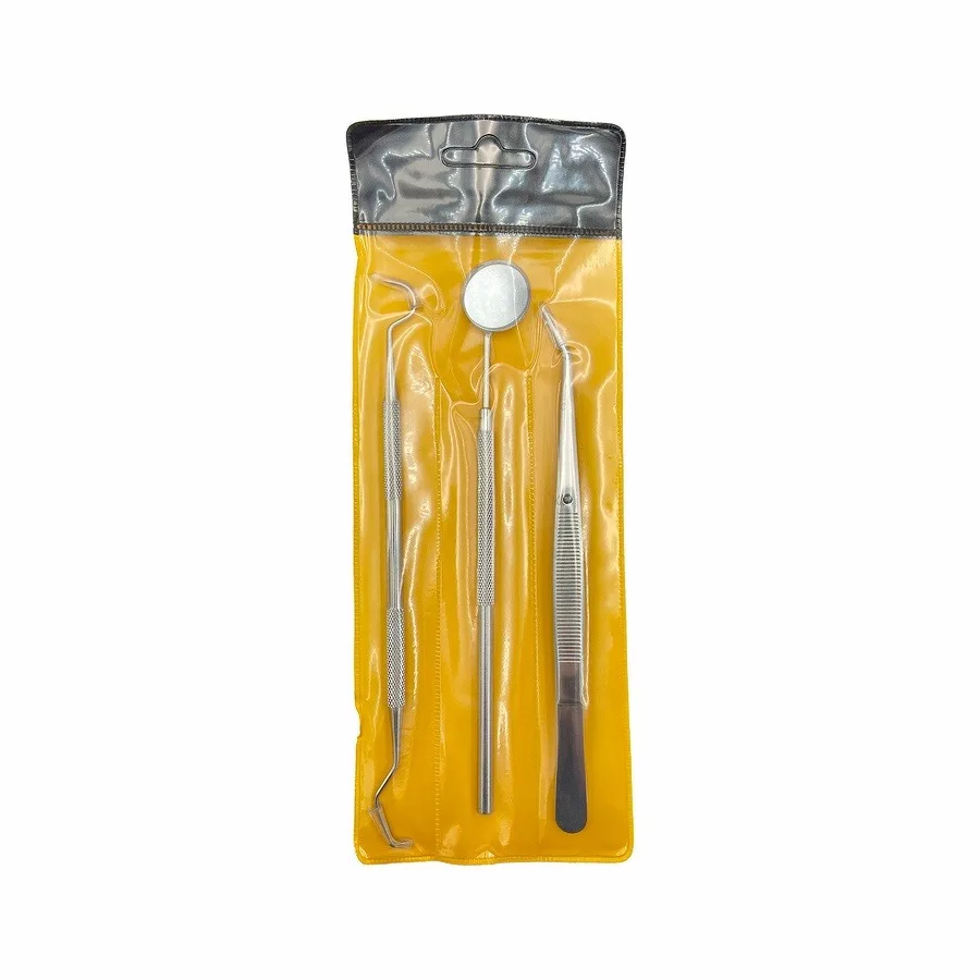 3 قطعة/المجموعة الفولاذ المقاوم للصدأ أدوات طب الأسنان عدة طب الأسنان مختبر الفم مرآة أطباء الأسنان اختيار أداة قشارة الأسنان لمجموعة تبييض الأسنان #2