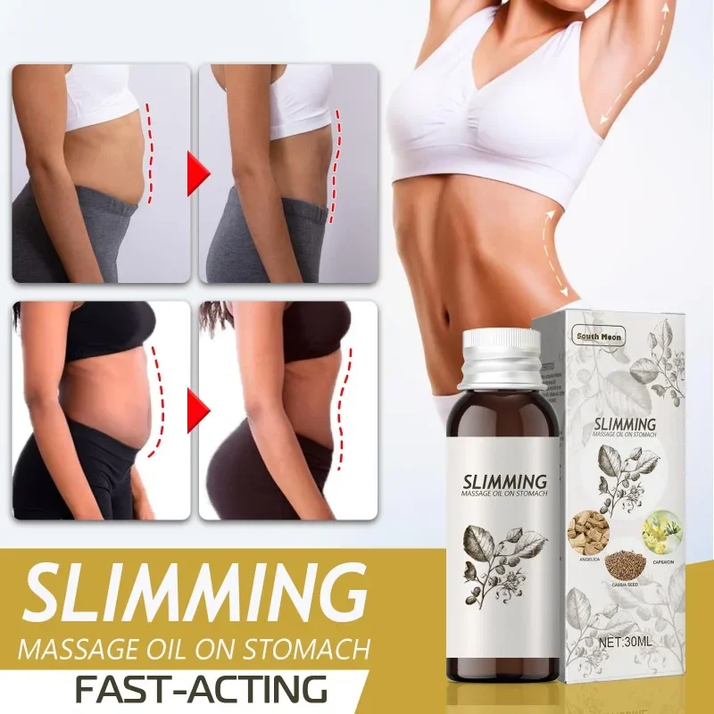 Slimming Fat Burning Oil Anti Cellulite Burner Serum Tighten Abdominal Muscles Slim Down Decompose Fat Lose Weight Essence Oil