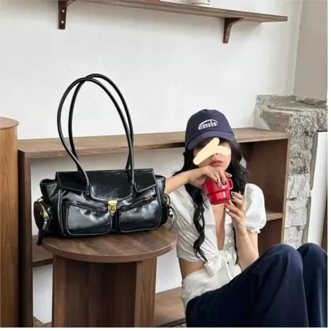 JIAERDI High Street кофейные сумки на плечо, женские сумки в стиле ретро, повседневные сумки через плечо для девочек, женская осенне-зимняя сумка Y2k
