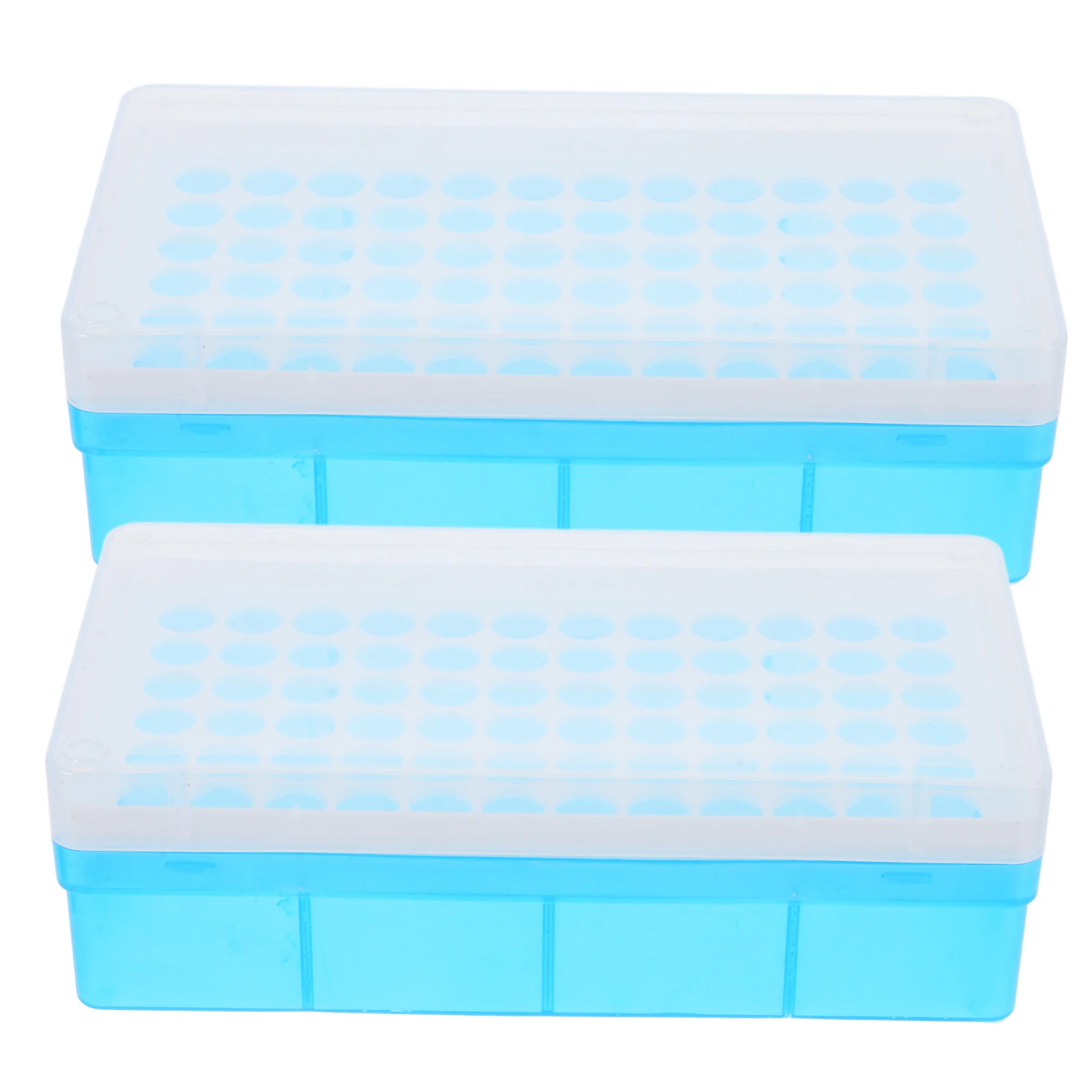 

2 Pcs Bracket Tube Box Test Tubes Laboratory Container Plastic Microcentrifuge