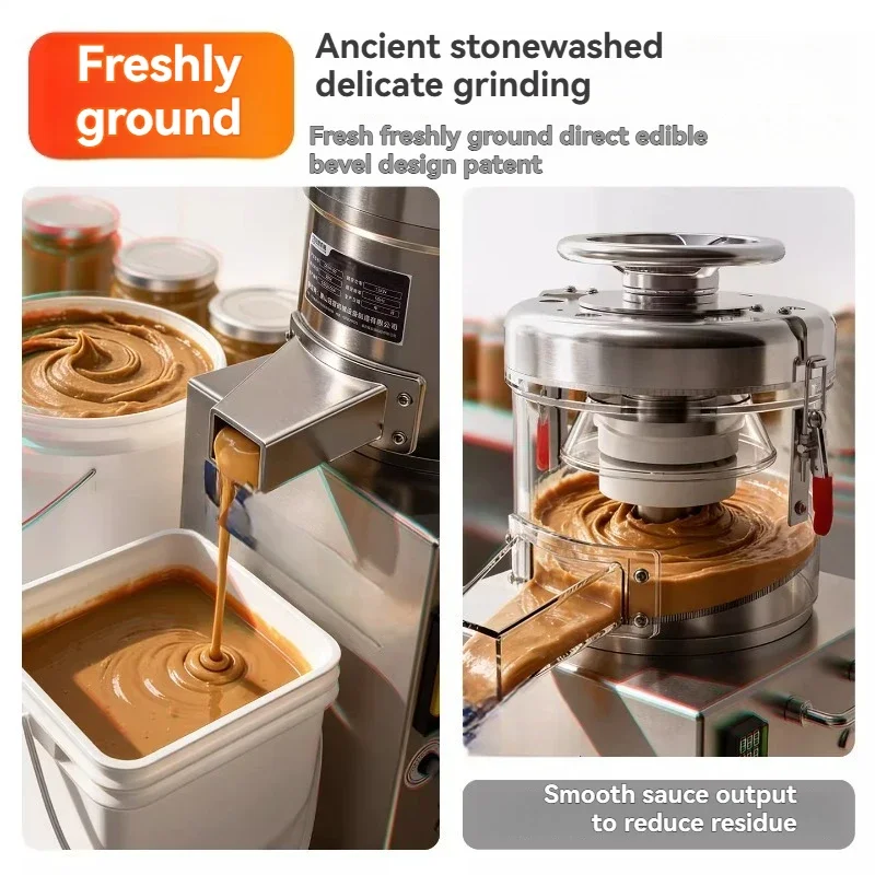 220v 105-type Commercial Sesame Paste Grinder Grinding Nut Peanut Butter Rice Pulp Machine Corn Grinder Rice Grinding Machine