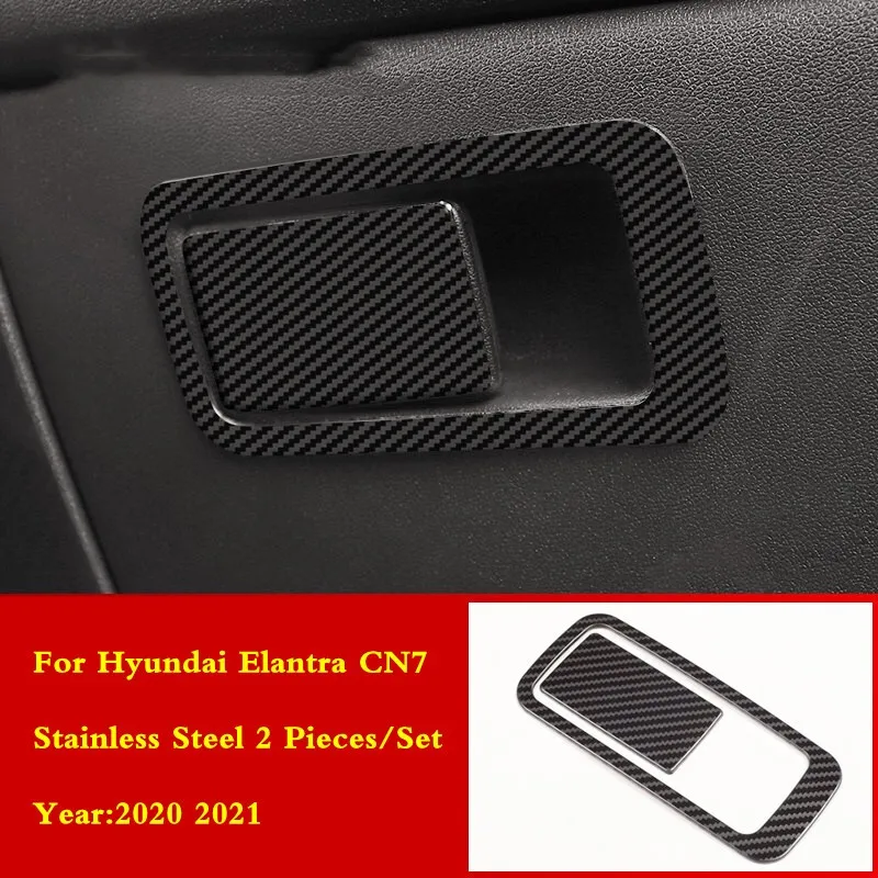 For Hyundai Elantra Avante CN7 2021 2022 Accessories LHD Door Armrest Window Switch Control Protection Panel Cup Cover Trim