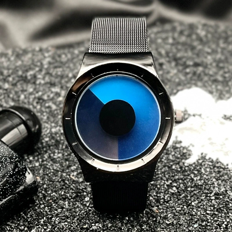 New Fashion Luxury Man Starry Sky Vortex Rotating Watch Woman Colorful Mesh Steel Watches Students Quartz WatchReloj Hombre Gift