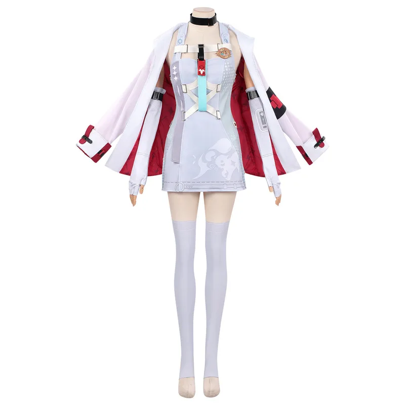 QICHE Stylish Halloween Cosplay Uniform Full Set Game Character Role Play Outfit For Halloween Carnival Stage Shooting Wear