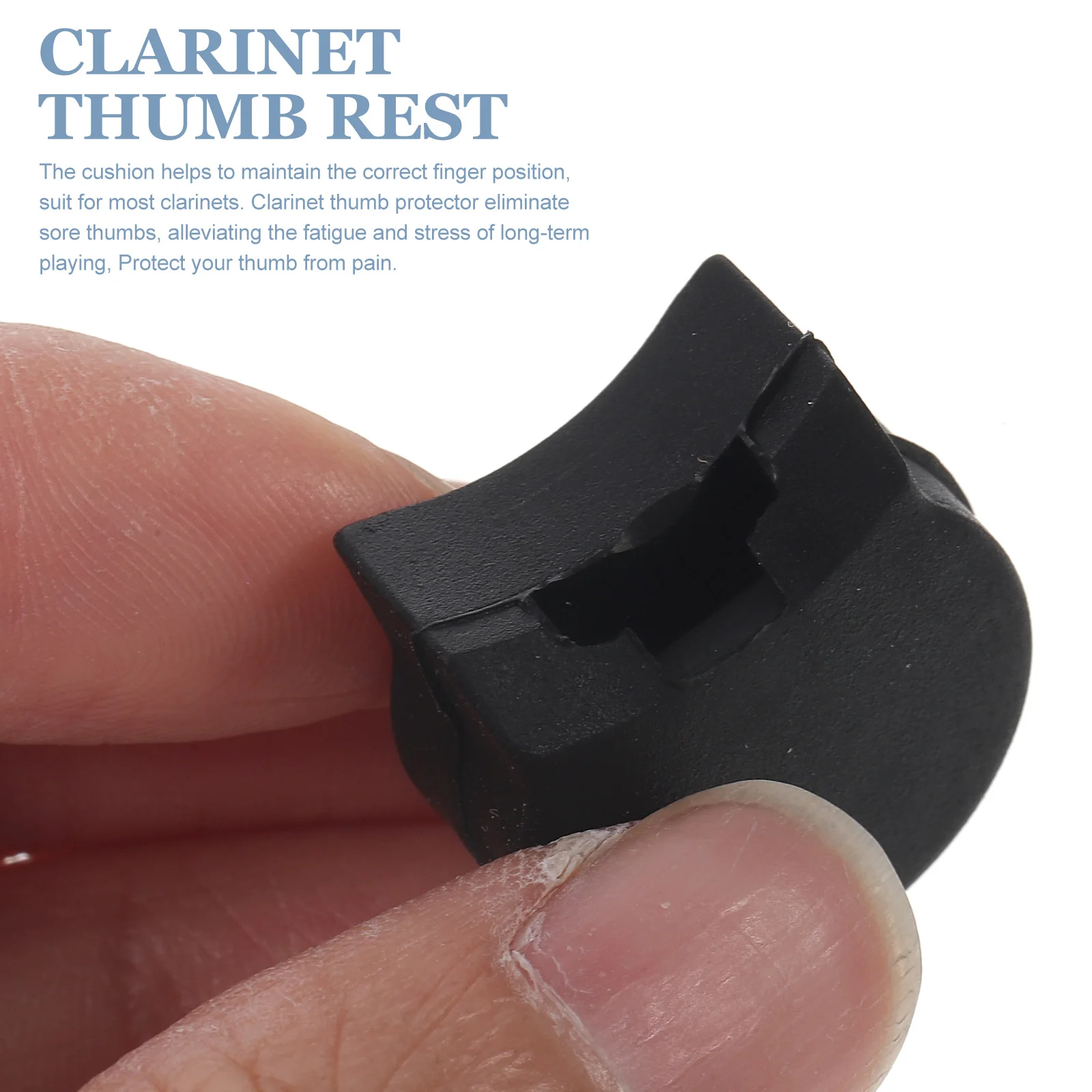 

Silicone Clarinet Thumb Rest Cushion Thumb Holder Fit Most Clarinet Accessories Finger Support 8Pcs