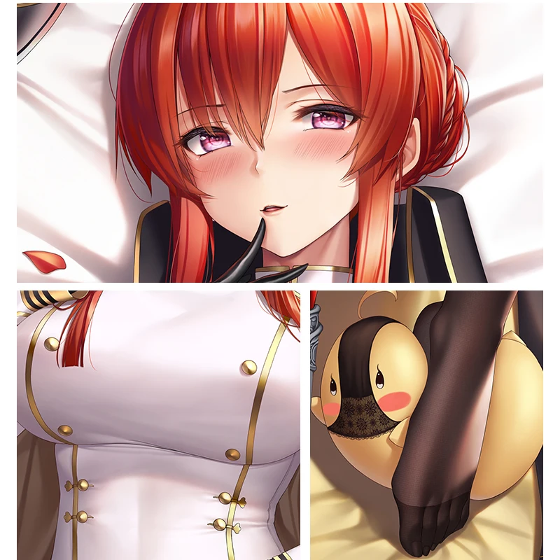 HMS Monarch Dakimakura Azur Lane 양면 섹시한 포옹 전신 베개 커버, 쿠션 커버 홈 침구 장식 선물