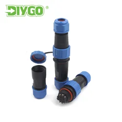 LP/SP20 IP68  Socket Screw Crimp Aviation Cable Connector 2 3 4 5 6 7Pin Male Female Plug Waterproof Butt Connectores DIY GO