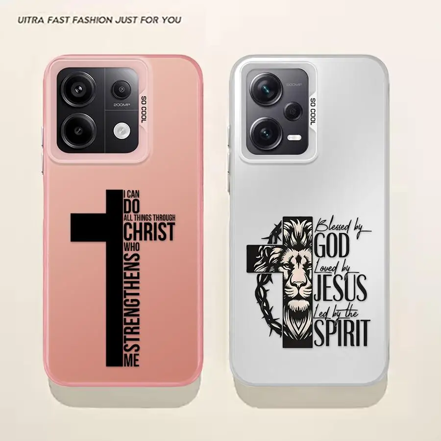 

Phone Case for Xiaomi Redmi 12 13C A1 A3 A2 Plus 13 A4 14C A3x 12C Soft Shell Creative Cross Lion