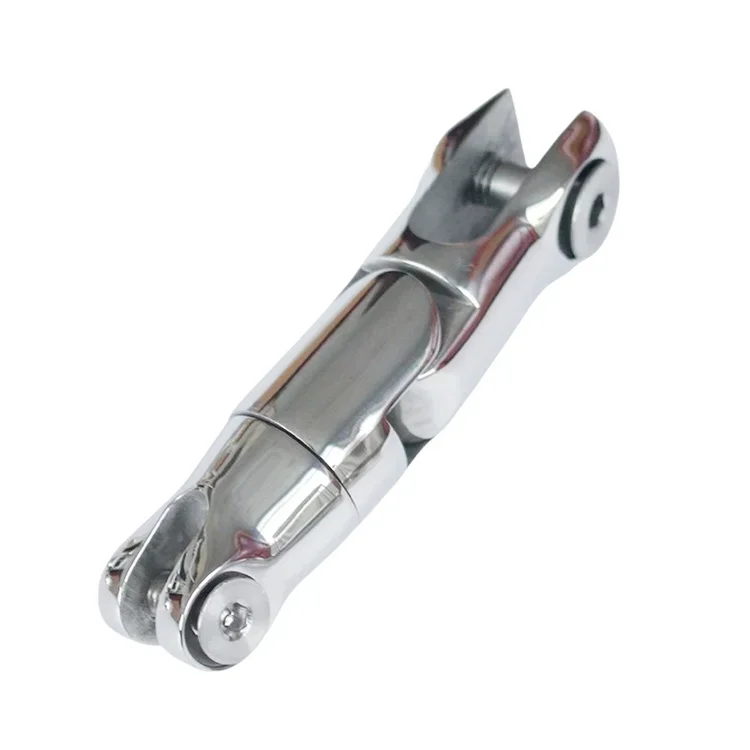 

Stainless Steel Marine Hardware High Mirror Polished Boat Anchor Chain Double Swivel Connector Anchor Swivels
