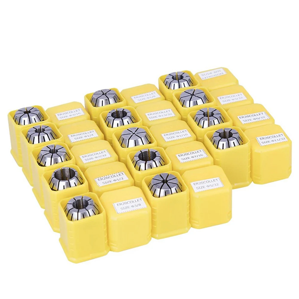 Imagem -03 - Collet Chuck Conjunto para Fresadora Cnc Lathe Machine Porta-ferramentas Primavera Er25 Er11 Er16 Er20 Er25 Er32 Er40