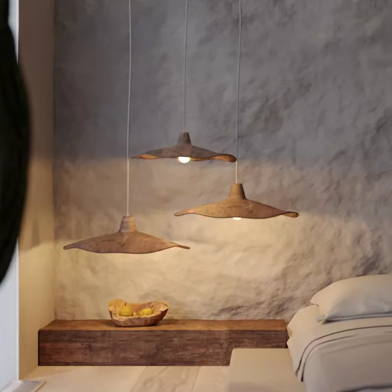 Retro Wabi-Sabi Stil Pendelleuchte Zen-Inspirierte Kreative LED-Leuchten für Restaurant Bar Schlafzimmer Minimalistische Kunstlampe Hochwertig