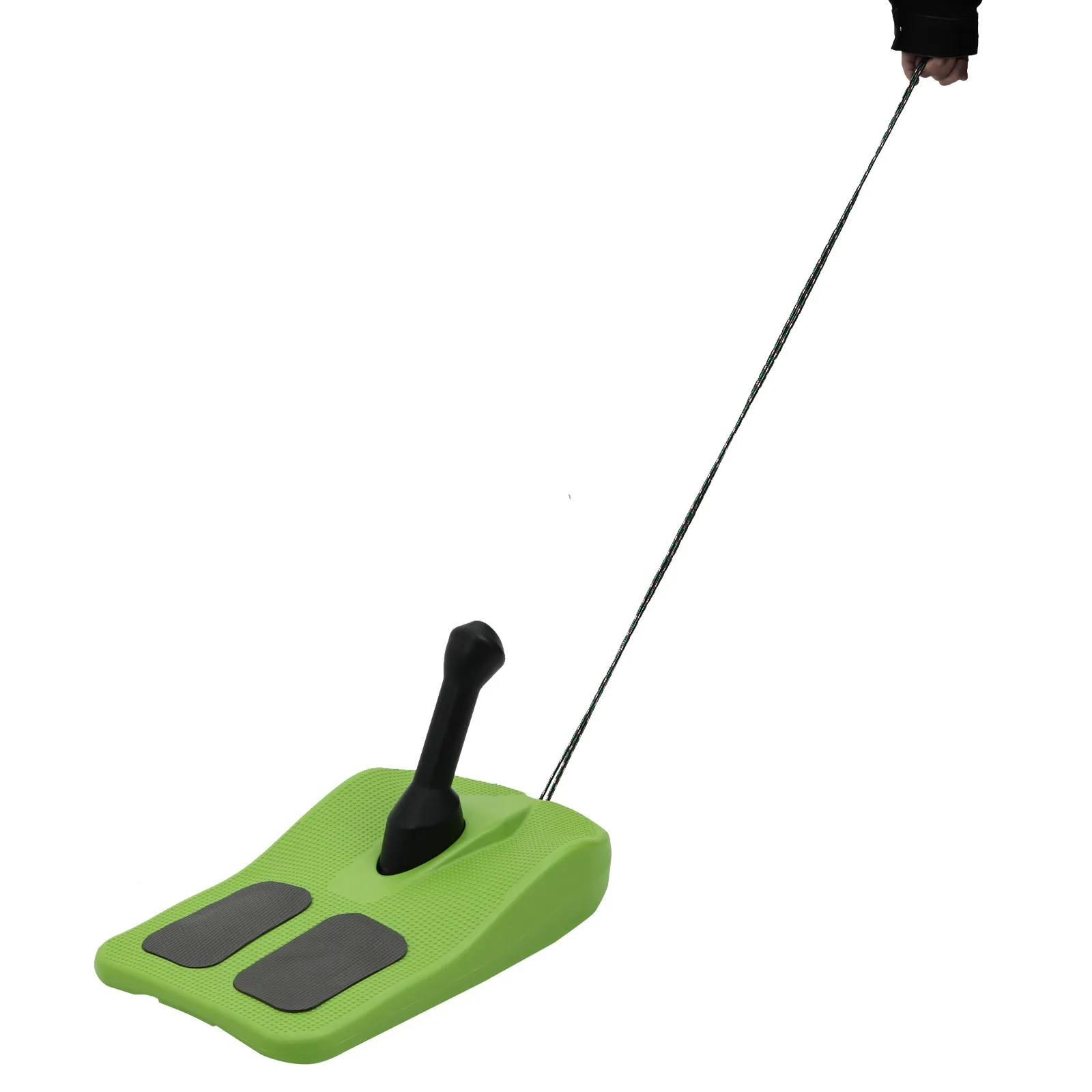 Green, Ourdoor Sled Snowboard, Sled Snowboard with Handle & Pull Rope, Snowboard for Skiing, Ice Surfaces, Load Capacity 75kg