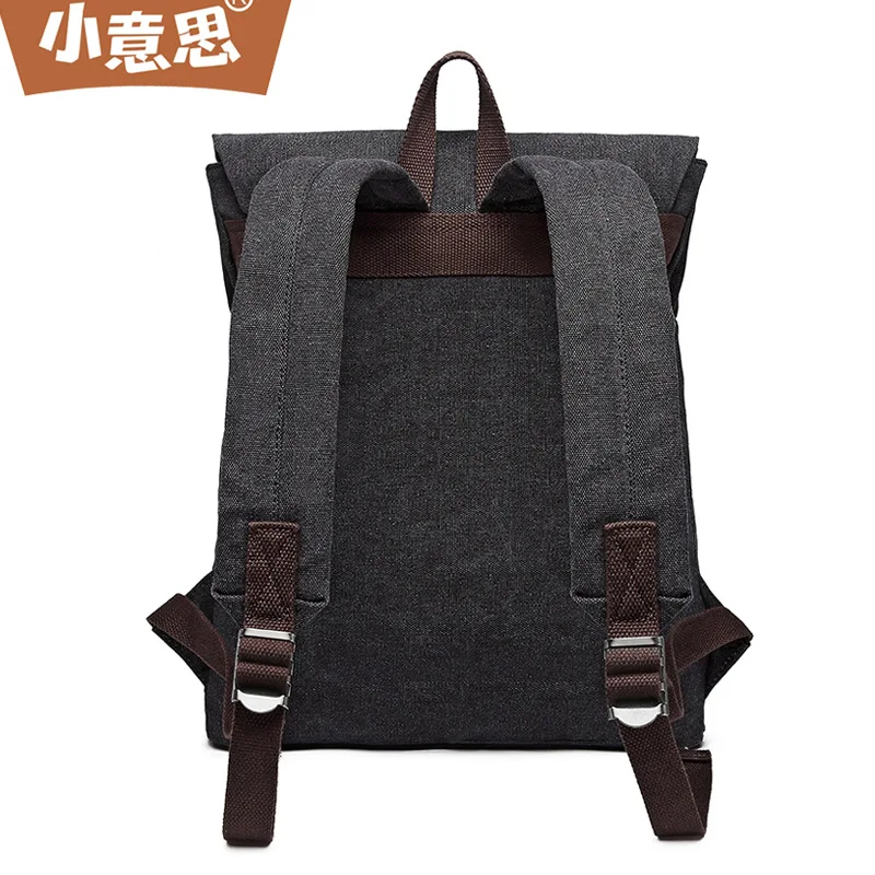 Unisex Canvas Backpack - Spacious Daypack for Hiking & Campus, Lightweight Breathable Travel Bag with Multi-Pocket