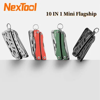 NexTool 10 IN 1 Mini Amiral Gemisi Çok Fonksiyonlu Alet Katlanır EDC El Aleti Tornavida Pense Şişe Açacağı Açık Makas için