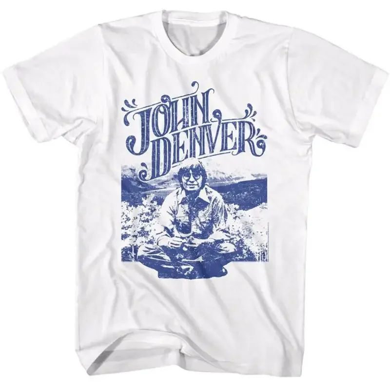 Vtg John Denver For Fans Cotton White All Size T Shirt Bl107