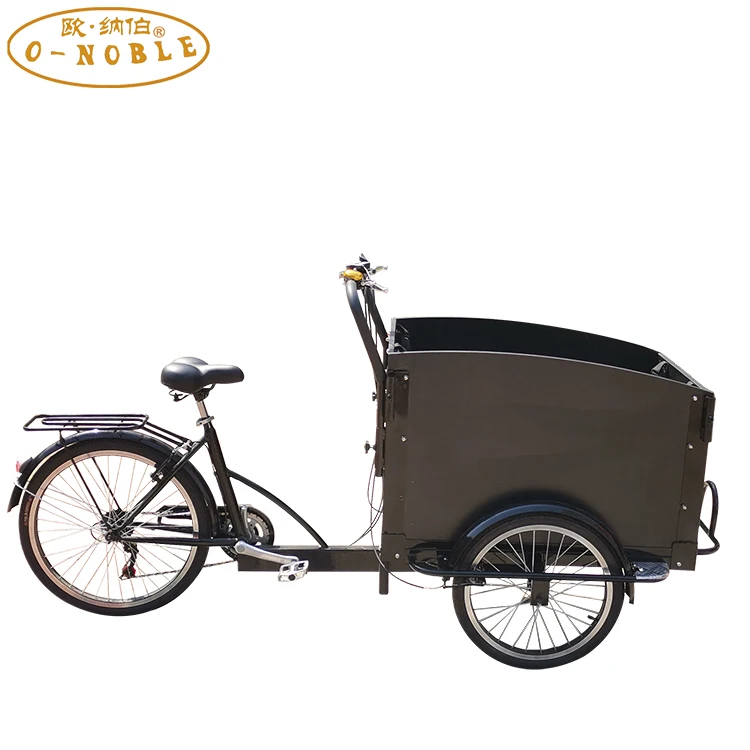 

Dutch Pedal Manpower Tricycle Cargo Bike Classic Portable Rear Cargo Bike