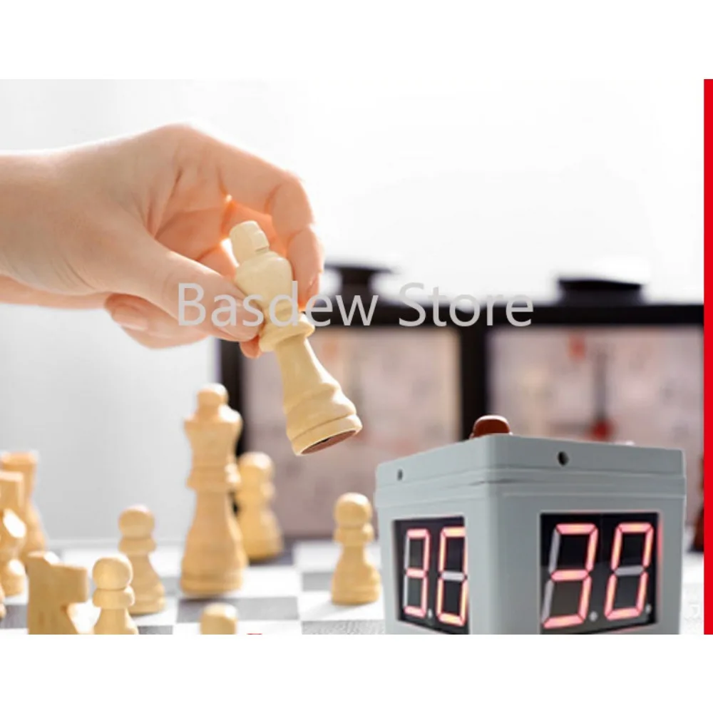 Chess and Card Electronic Competition Timer Chess and Card Competition Card Countdown Timer Four-Side Desktop Timer