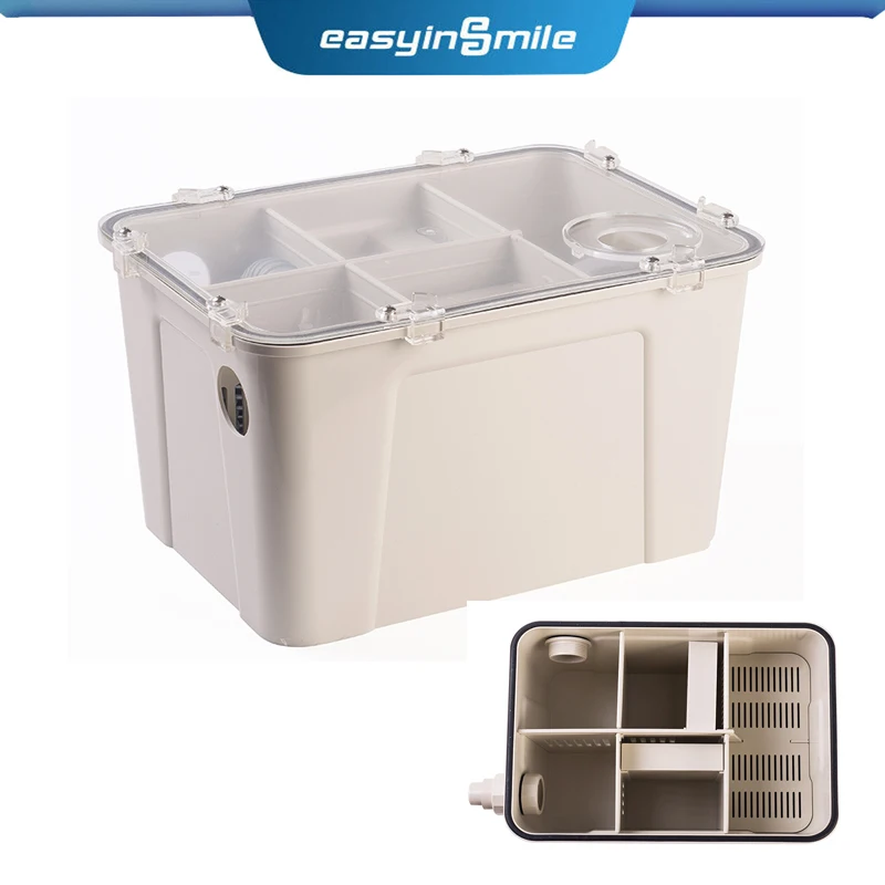 EASYINSMILE Dental Gypsum Filter Trap Stone Plaster Lab Dentistry Instrument Powder Sedimentat Tank 39*29*28cm