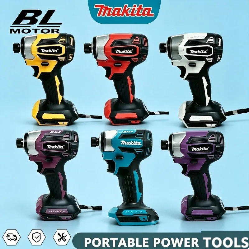 makita-dtd173-180-n·m-brushless-impact-driver-–-rechargeable-cordless-electric-drill-power-tool-for-18v-batterywood-bolt-t-mode
