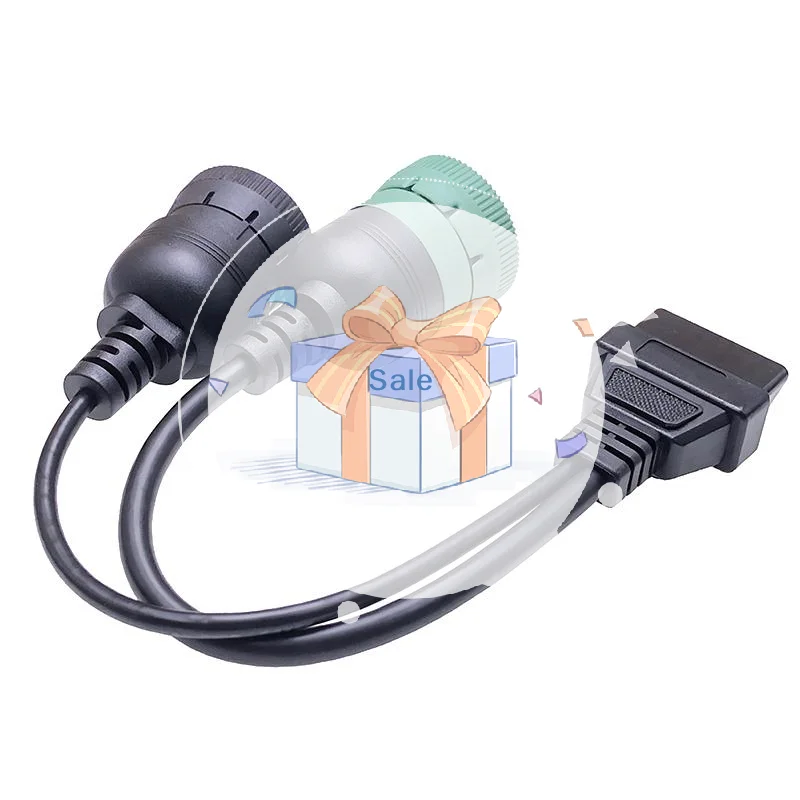 Anti Wear OBD2 Truck Diagnostic Tool Cable 16 Pin SAE J1708 J1939 Connector for Long Term Auto Repair Use