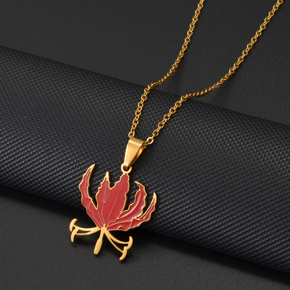 1 قطعة تاميل غلورسييا زهرة جلوريوسا لهب زنبق أفريقيا Sikhs قلادة القلائد للنساء الفتيات # 560262