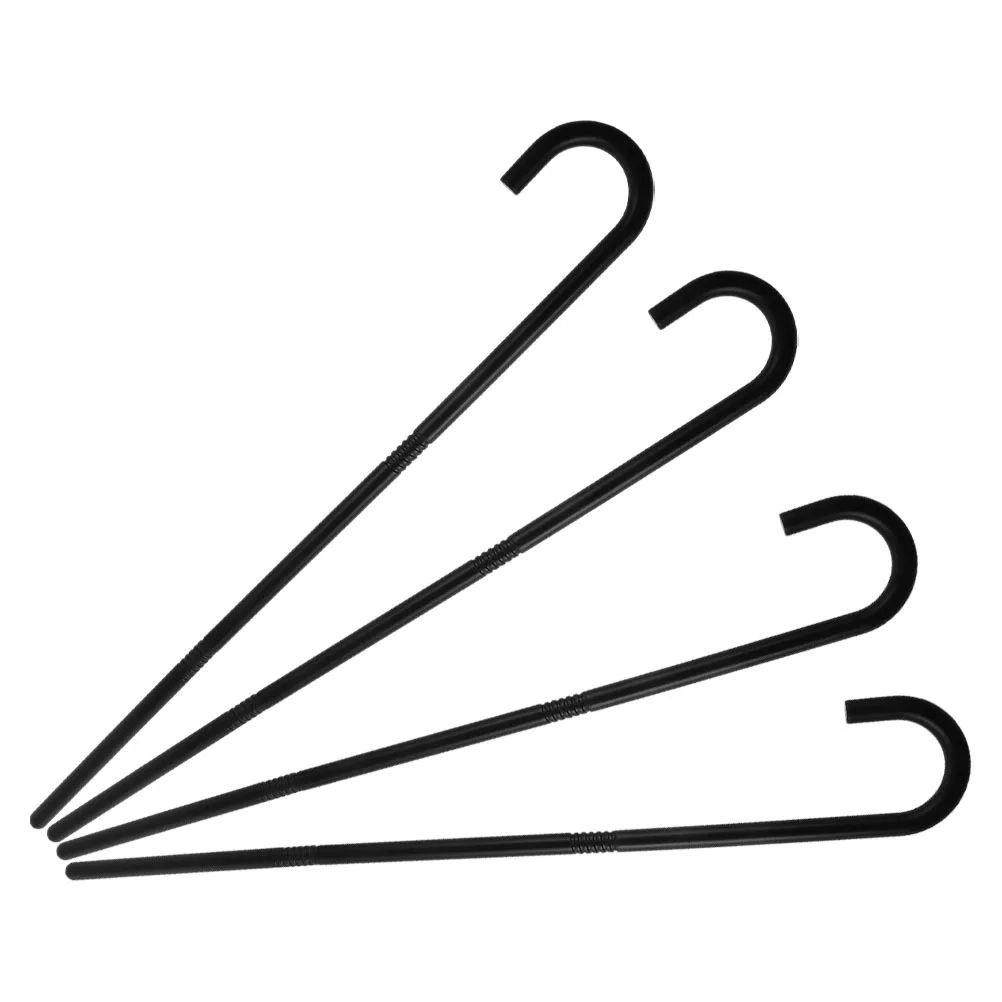 

4pcs Vintage Walking Cane Retro Costume Accessory For Halloween Cosplay Dress Performance Lightweight Detachable