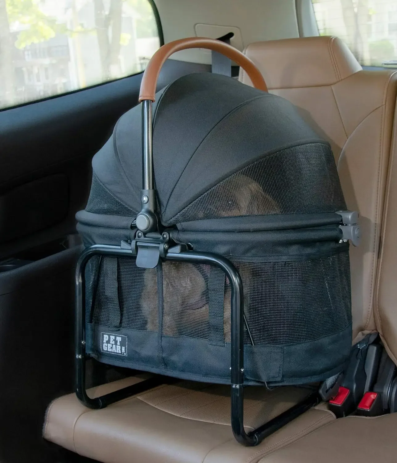 3-in-1 Travel System,View 360 Stroller Converts to Carrier and Booster Seat with Easy Click N Go Technology,for Small Dogs&Cats