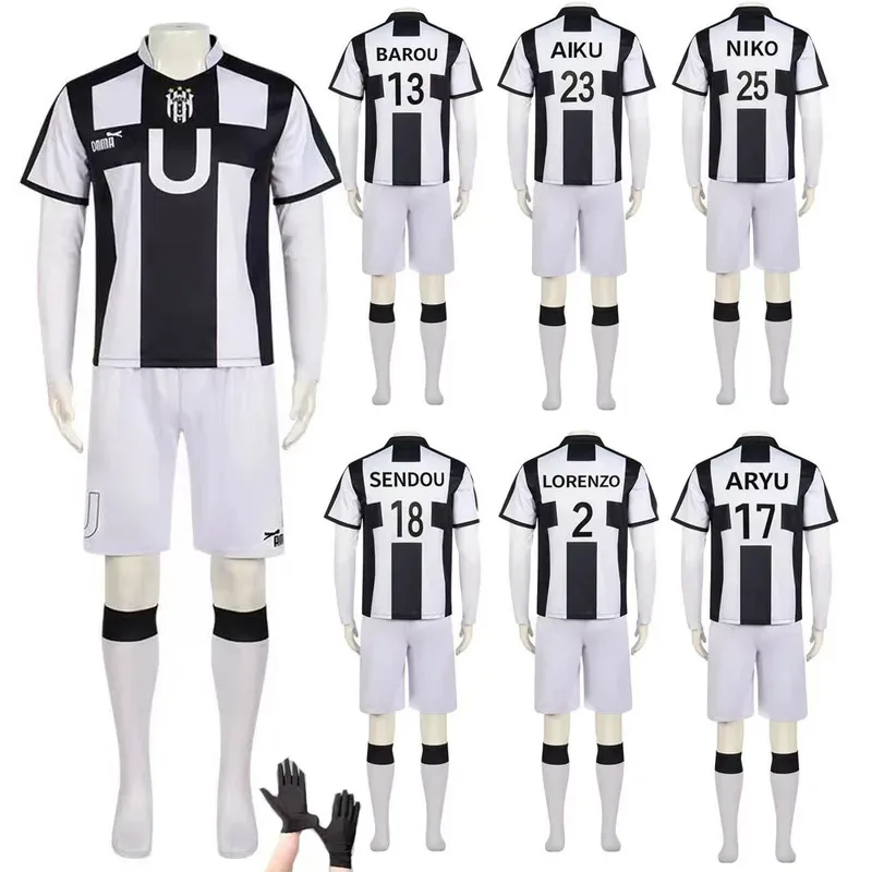 ليلي 123XXS-XXL الأزرق قفل مانغا أنيمي نيكو بارو أيكو ساندو سنافي لورينزو أريو تأثيري حلي شعر مستعار روز صافي زي كرة القدم H