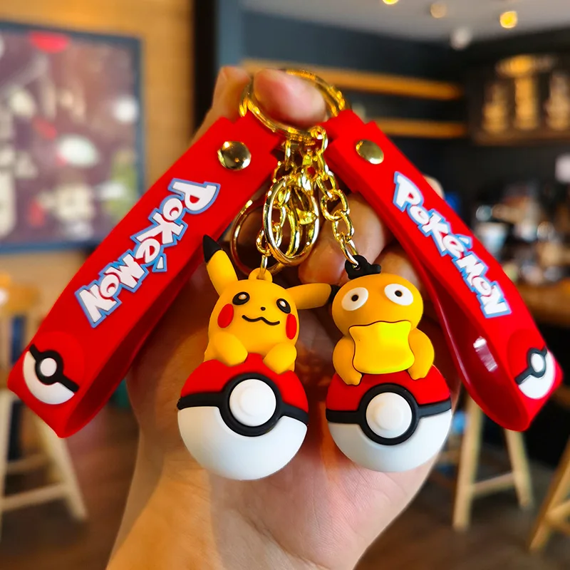 

Kawaii Pokémon Pikachu Charmander Bulbasaur Psyduck Backpack Keychain ABS Material Model Toy Kid Gifts Y2k Fashion Toys Anime