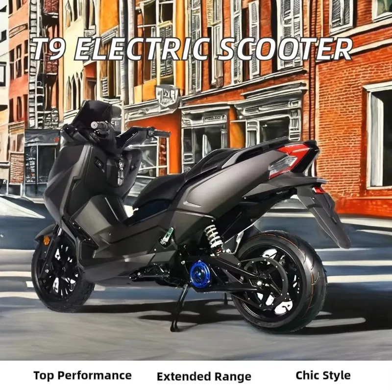 2025 أحدث جودة عالية ODF تصميم الكبار الكهربائية T9 نموذج 3000 واط موتور 72 فولت الجهد المألوف كروزر الترابية دراجة سكوتر صنع I #6