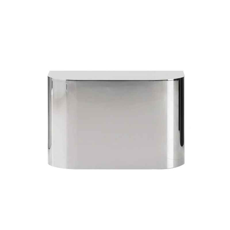 Stylish Black Oak and Chrome End Table for Modern Interiors