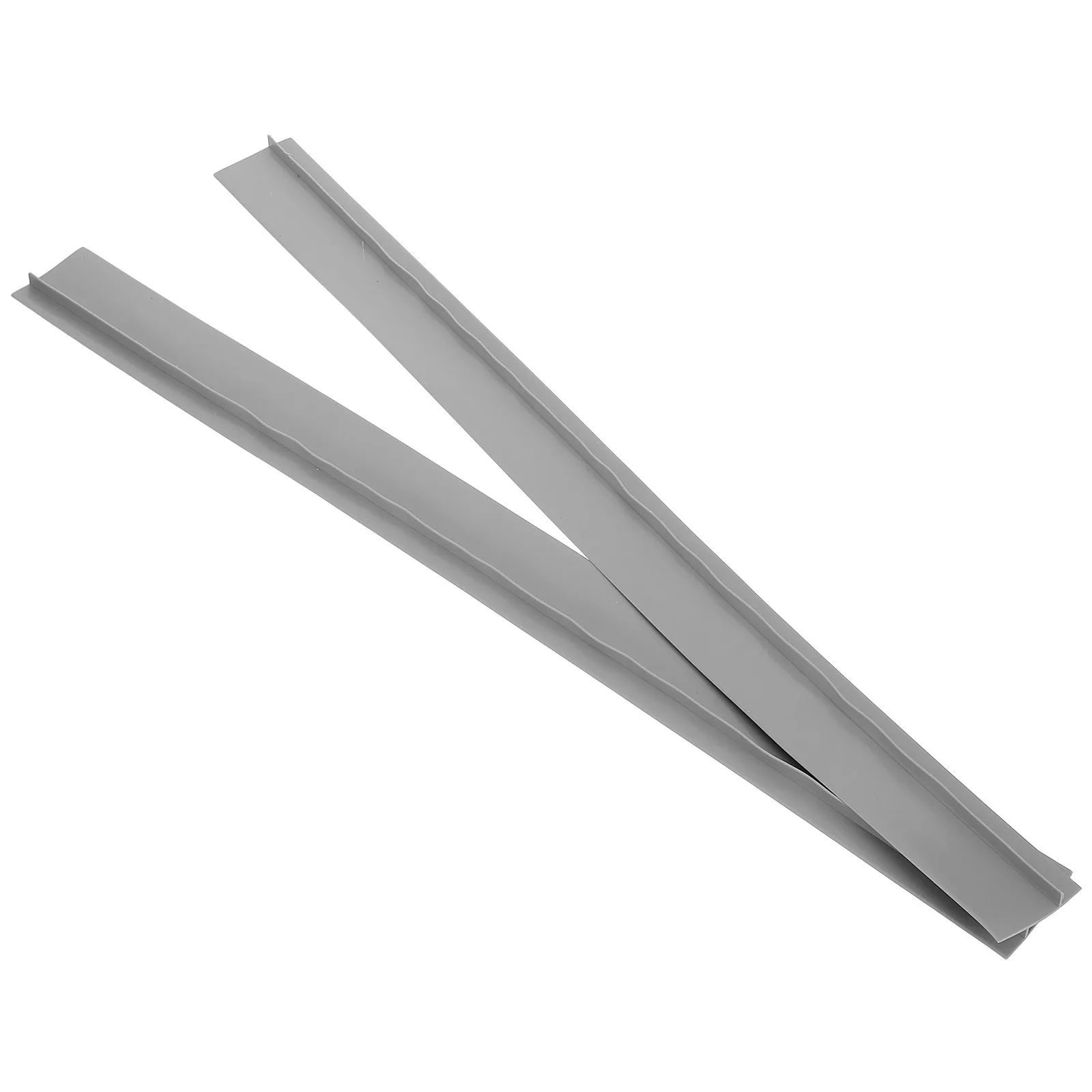 2Pcs Stove Counter Gap Covers Silicone Kitchen Flexible Heat Resistant Anti Slip Stove Gap Cover Grey 25 Inch Countertop