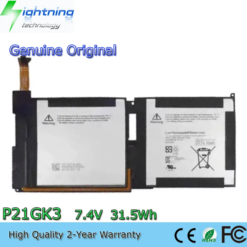 

Оригинальная батарея P21GK3 7.4V 31.5Wh для ноутбука Microsoft Surface RT 1-го поколения 1516
