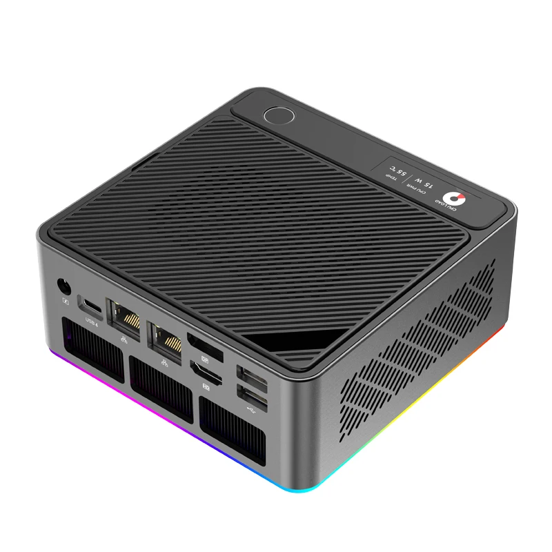 EGLOBAL ミニPC Ultra 7 155H、4画面出力対応、32GB/64GB DDR5メモリ、1TB/2TB M.2 NVMe SSD搭載、IoT/AI向けゲームミニコンピューター