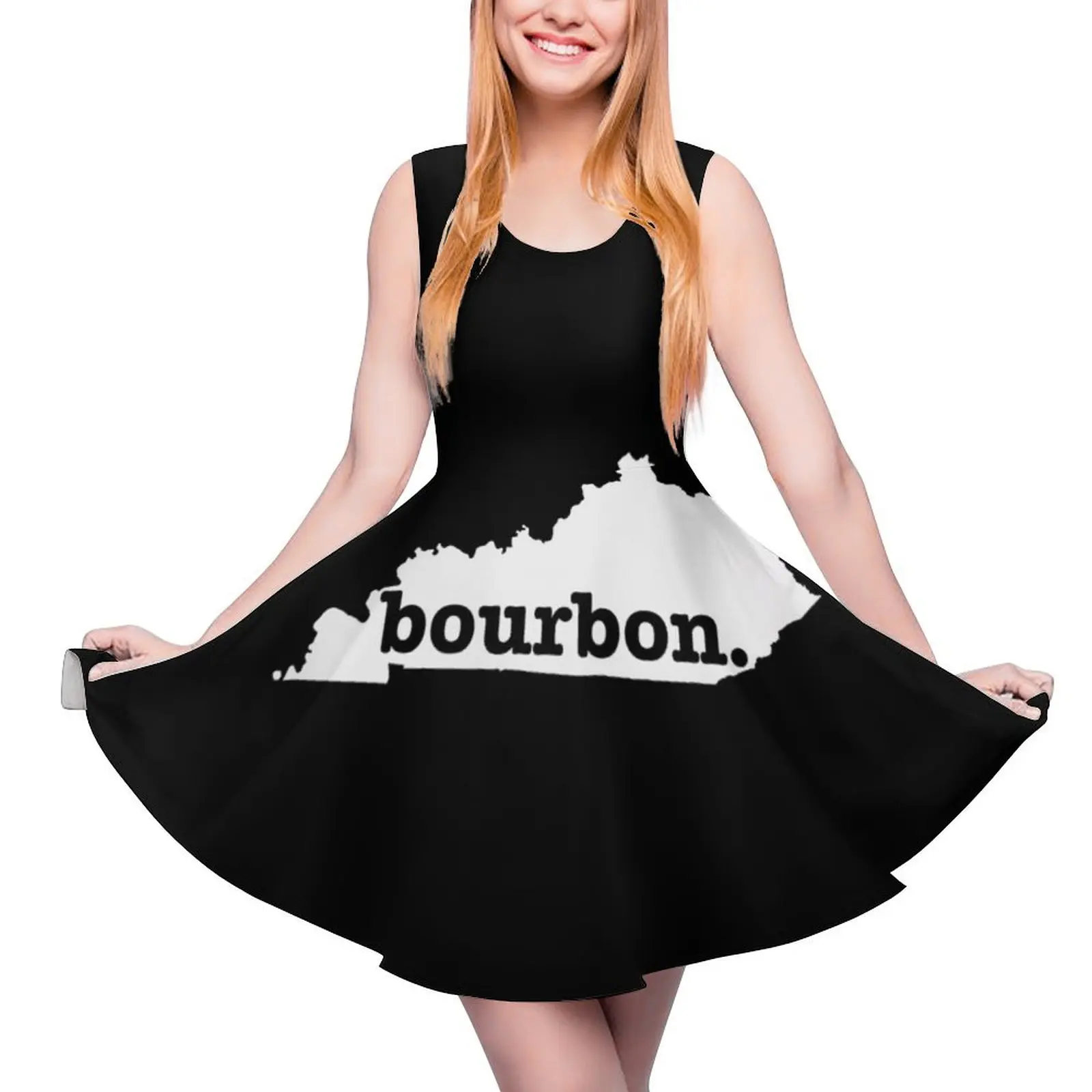 Kentucky Home T Kentucky Bourbon T-shirt Sleeveless Dress Women"s summer long dress