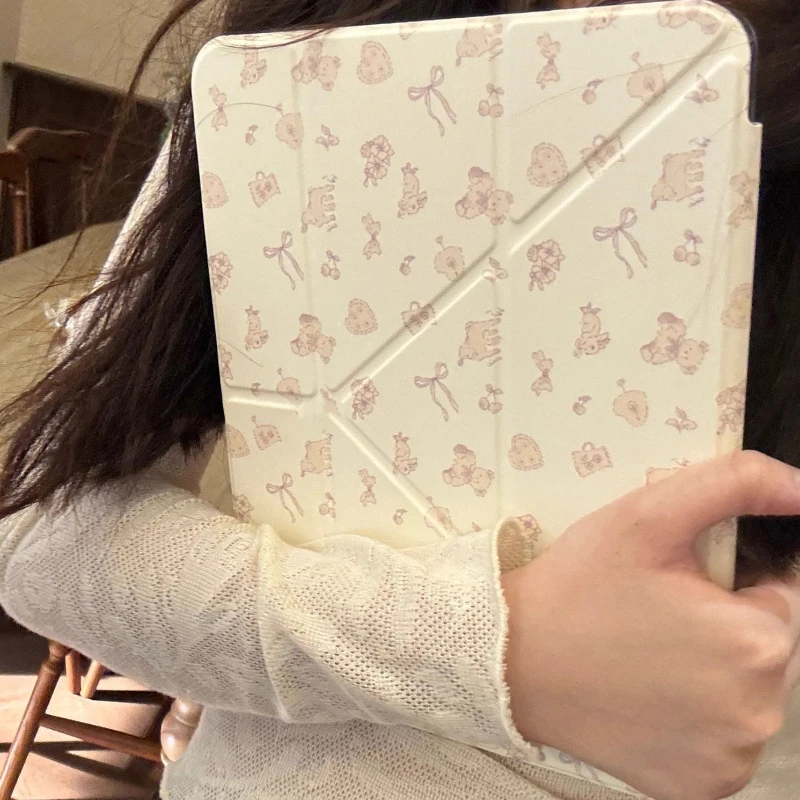 3+Y Fold Crystal Clear Case for IPad Air 2 Case 10.2 7th 8th 9th 10.9 10th Air 4/5 10.9 2020 Pro 11 Air 2/3 10.5 Air11/13 12.9