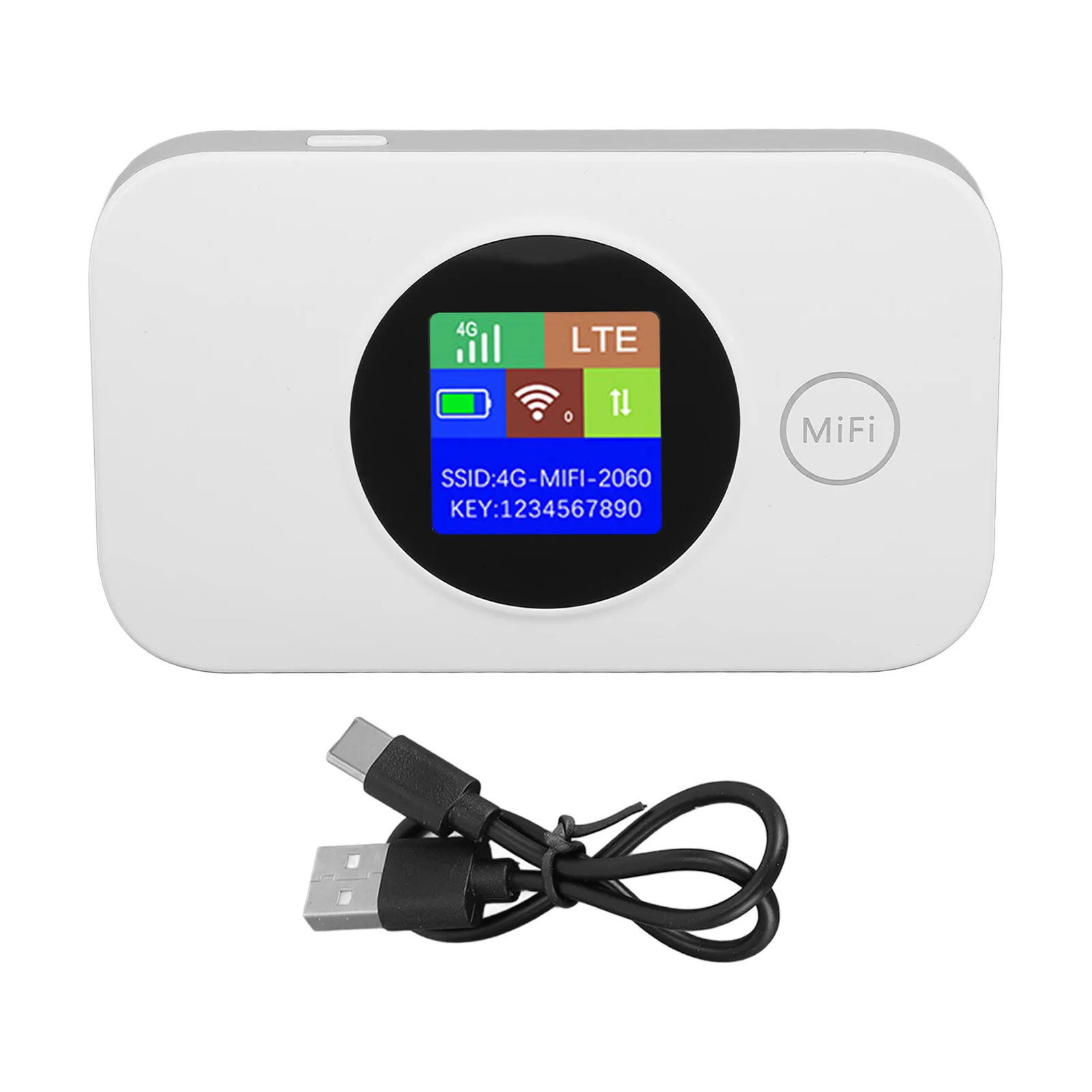 Tragbarer 4G-Router unterstützt 8-10 Benutzer, leichter 3000-mAh-Akku, stabiler ABS-4G-LTE-Mobil-Hotspot-Router 2,4 G für das Büro