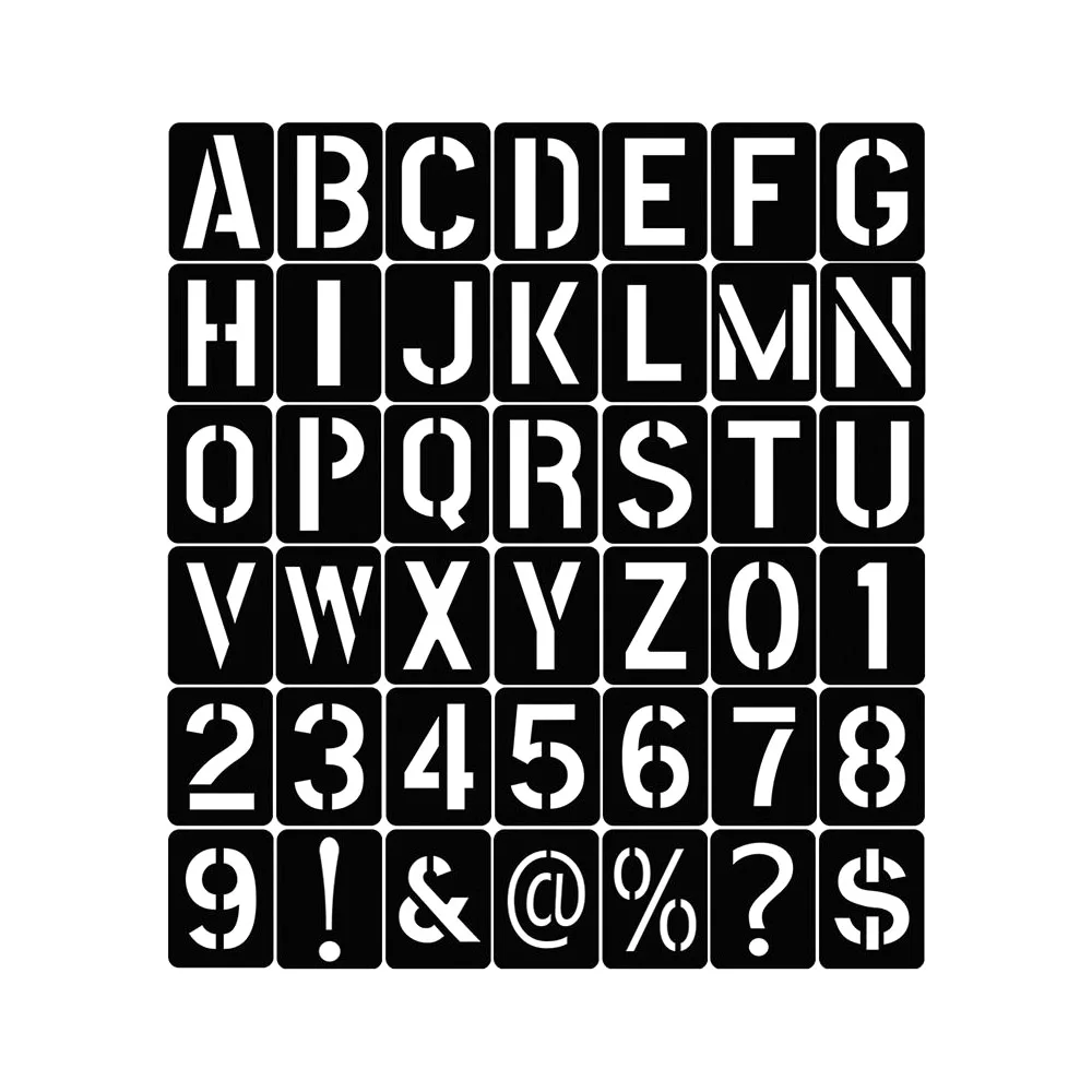 

Embossing Stamping Letter Number Symbols Templates Copying Stencils Hollowed Letter Stencils Kit Spray Painting Template