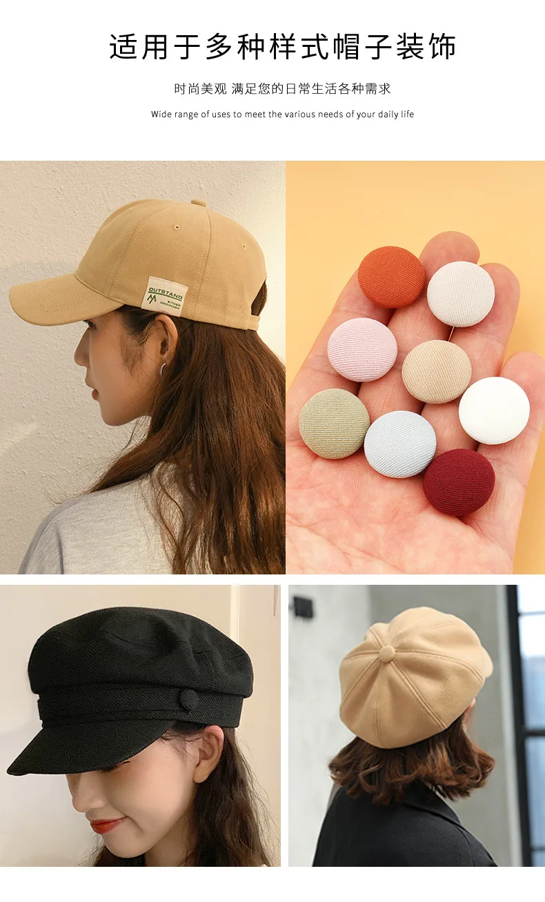 Рисунок 5 - Бесшитая шляпа, верхняя тканевая крытая пуговица