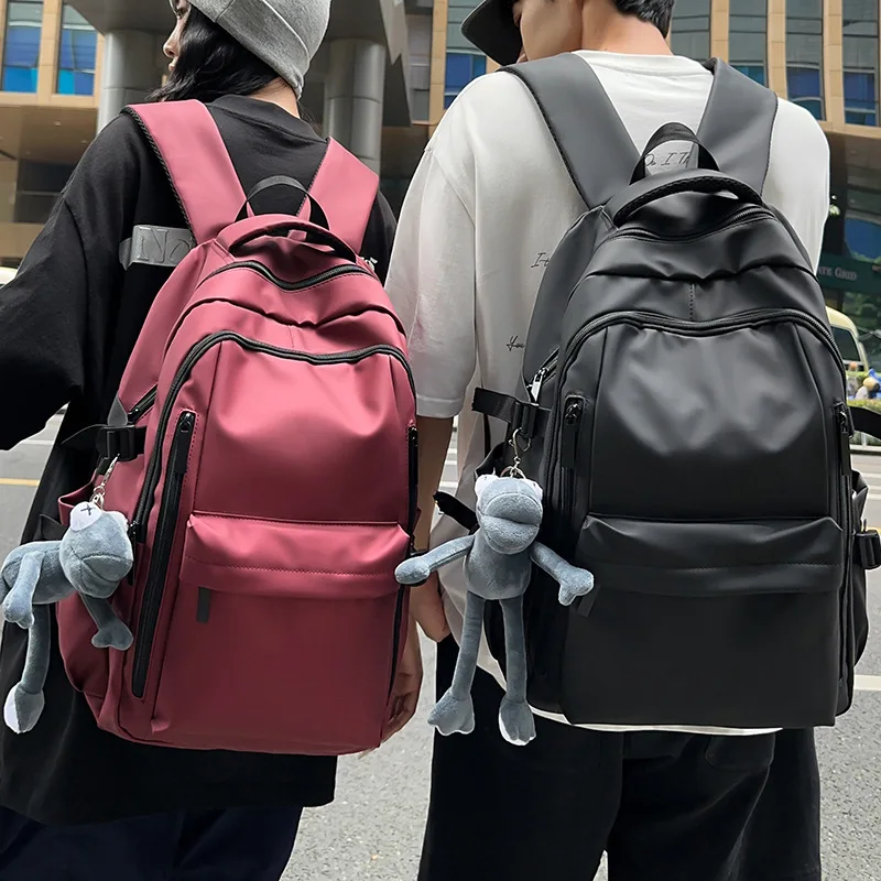 Outdoor Large Capaci Waterproof Men's Bapa Travel Bag Student Bookbag Nylon Material Zipper Closure Modern Neutral Sle
