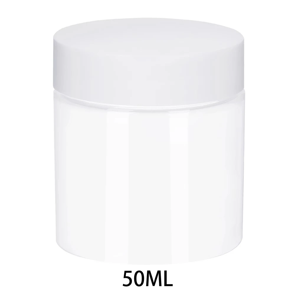 6 pz/lotto 30/50/60/80ml Vuoto di Plastica Cosmetica Vaso di Trucco Vasi Bottiglie Campione Trasparente Ombretto Crema Balsamo per le labbra contenitore