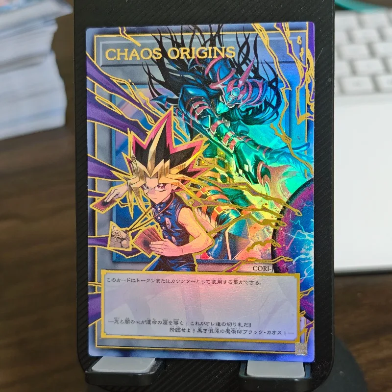 

Yu-Gi-Oh! Diy CHAOS ORIGINS Derivative 1401 Out-of-frame Card CORI Gold Flash UR-OF Hot Stamping Game Collection Card Toy Gift